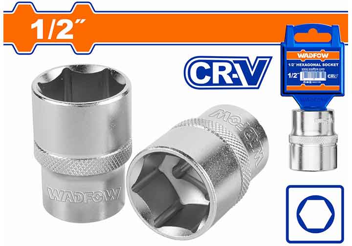 12mm Đầu tuýp 6 góc 1/2" Wadfow WSC1212