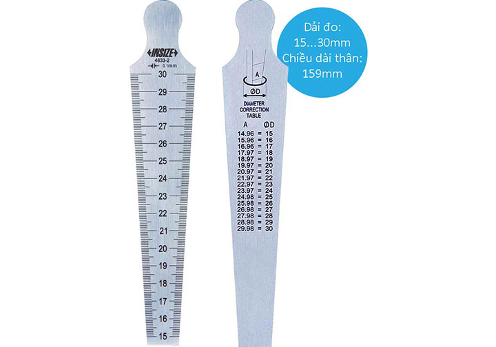 15-30mm Thước đo khe hở đo lỗ Insize 4833-2