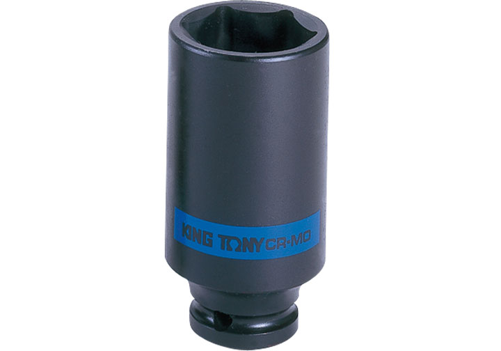 17mm Đầu tuýp đen 6 góc 1/2" dài 80mm Kingtony 443517M
