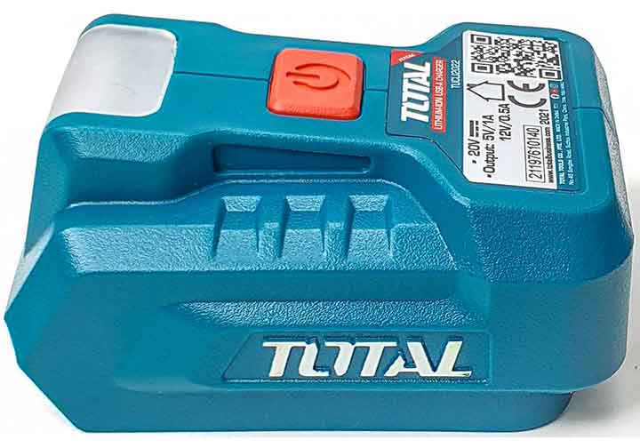 20V Đế sạc USB dùng pin (không kèm pin và sạc) Total TUCLI2022