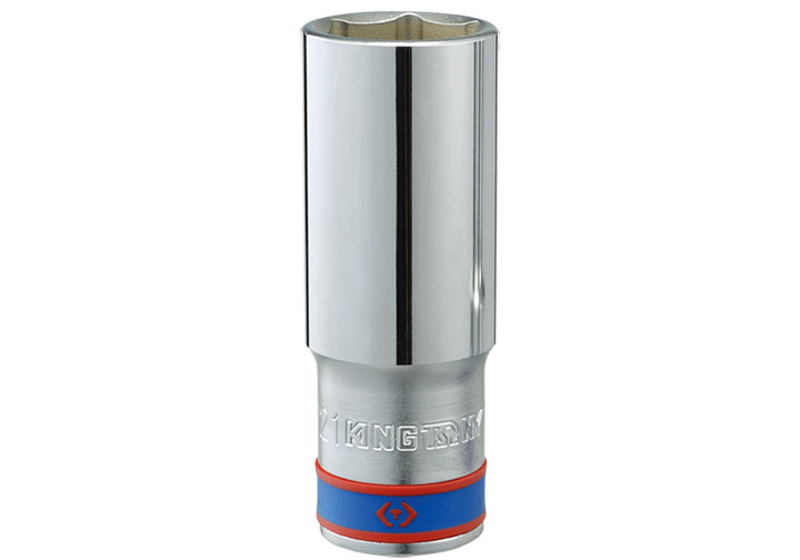 21mm Đầu tuýp 6 góc dài 77mm 1/2" Kingtony 423521M