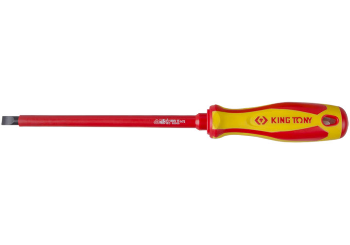 6.5x150mm Tuốc nơ vít dẹp cách điện 1000v Kingtony 14726506