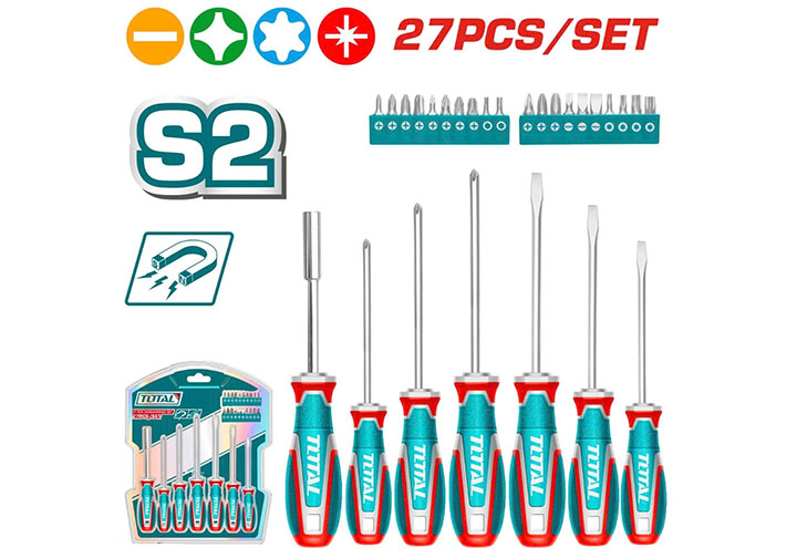 Bộ tuốc nơ vít đa năng 27 chi tiết Total TKSDS2726