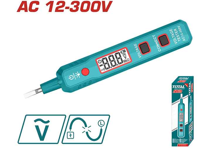Bút thử điện AC12-300V Total THT2930021